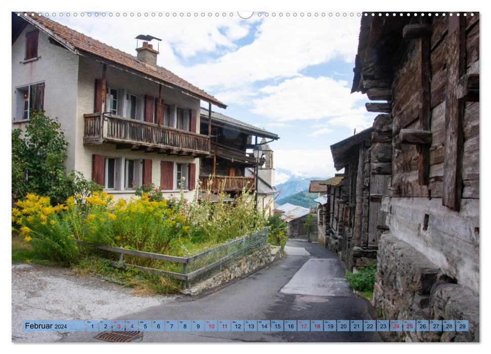 Kulturerbe von Nendaz (CALVENDO Wandkalender 2024)