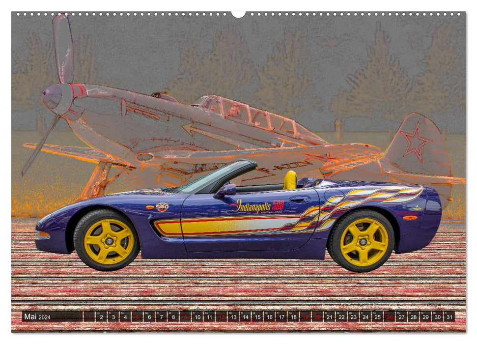 Corvette Photocomposing (Calendrier mural CALVENDO 2024) 