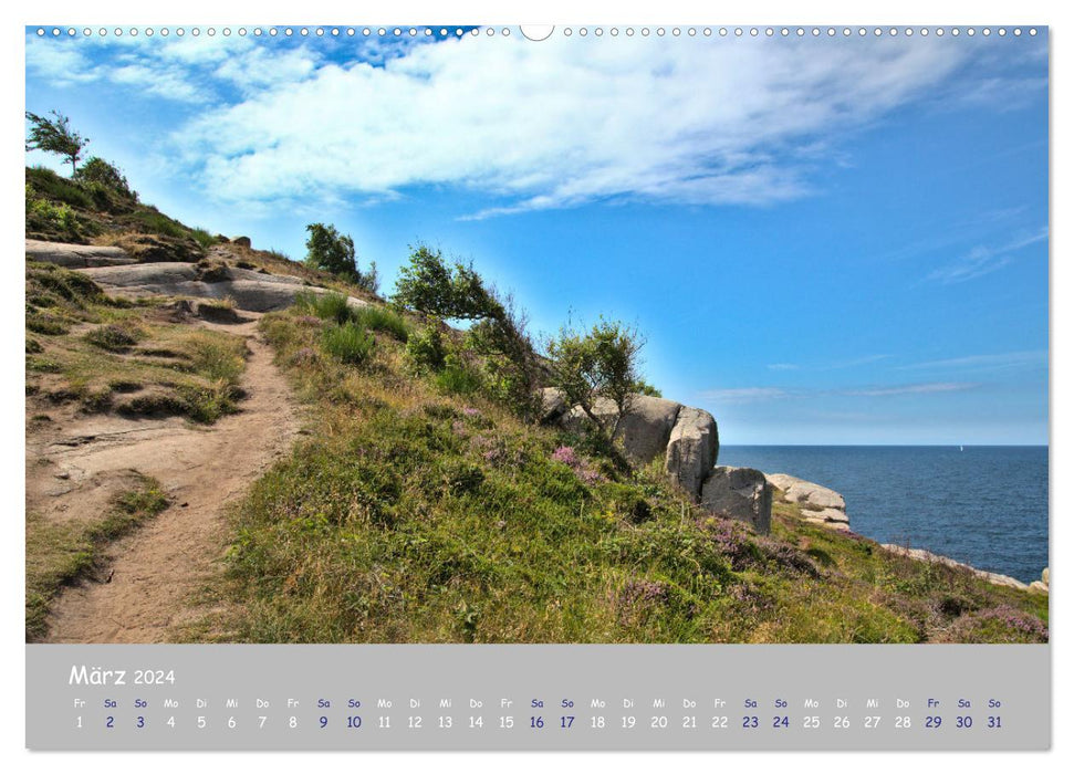 Bornholm - die Küsten der Ostseeinsel (CALVENDO Premium Wandkalender 2024)