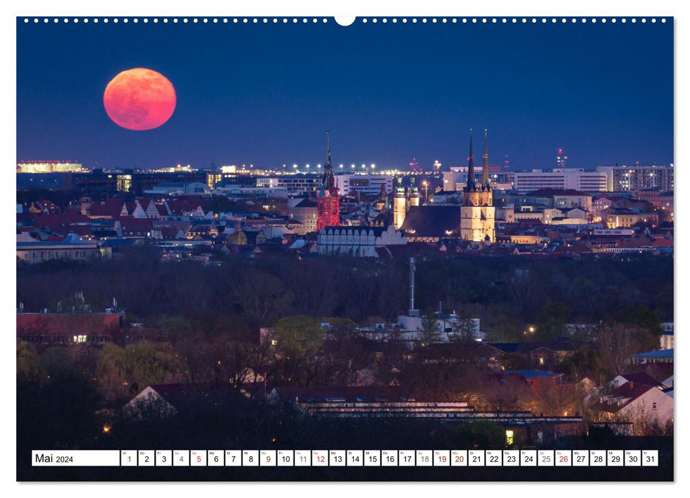 Halle-Saale - Die schönsten Ansichten (CALVENDO Wandkalender 2024)