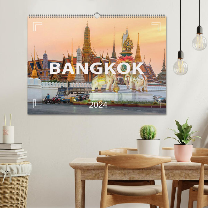 BANGKOK Capitale de la Thaïlande (Calvendo mural CALVENDO 2024) 