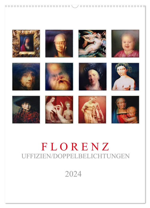 Florence, Galerie des Offices (calendrier mural CALVENDO 2024) 