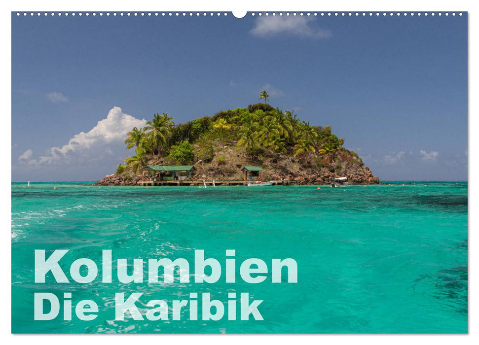 Kolumbien - Die Karibik (CALVENDO Wandkalender 2024)