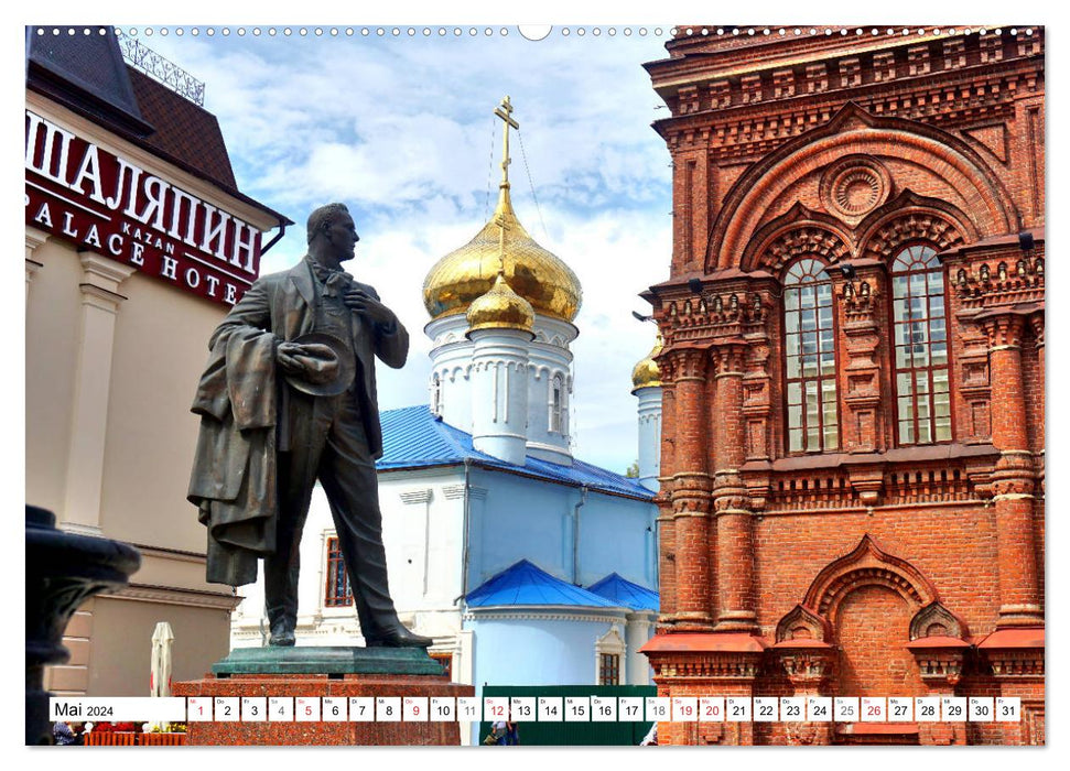 Kasaner Kaleidoskop - Tatarstans prachtvolle Hauptstadt (CALVENDO Premium Wandkalender 2024)