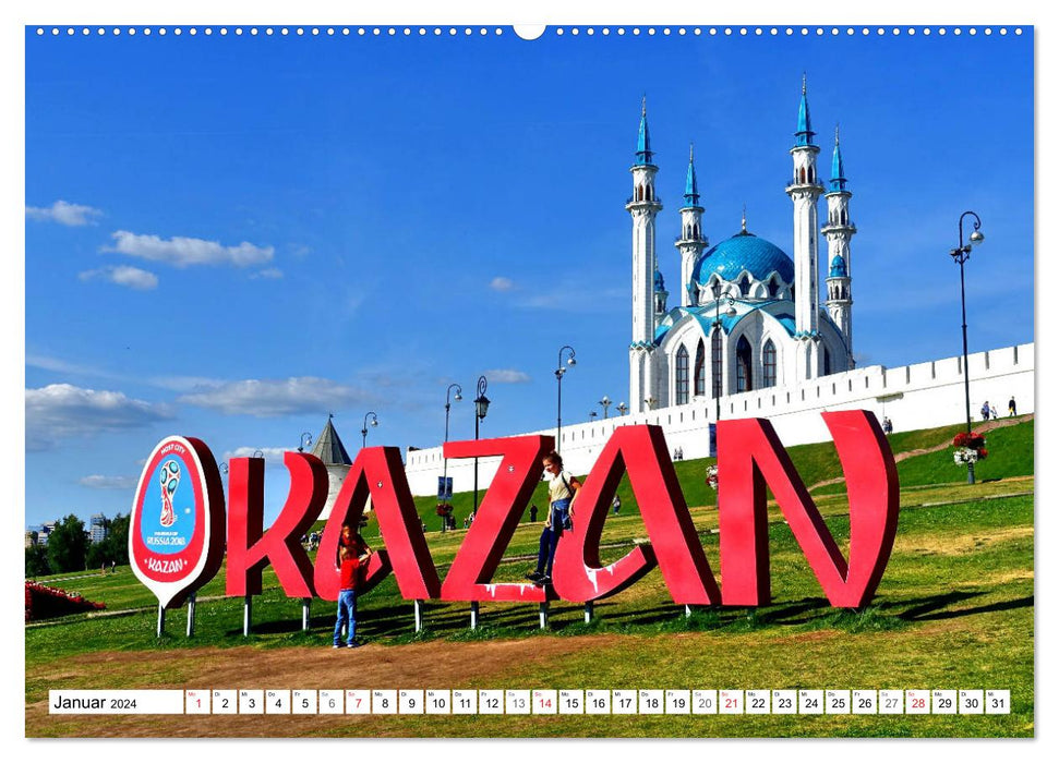 Kasaner Kaleidoskop - Tatarstans prachtvolle Hauptstadt (CALVENDO Wandkalender 2024)