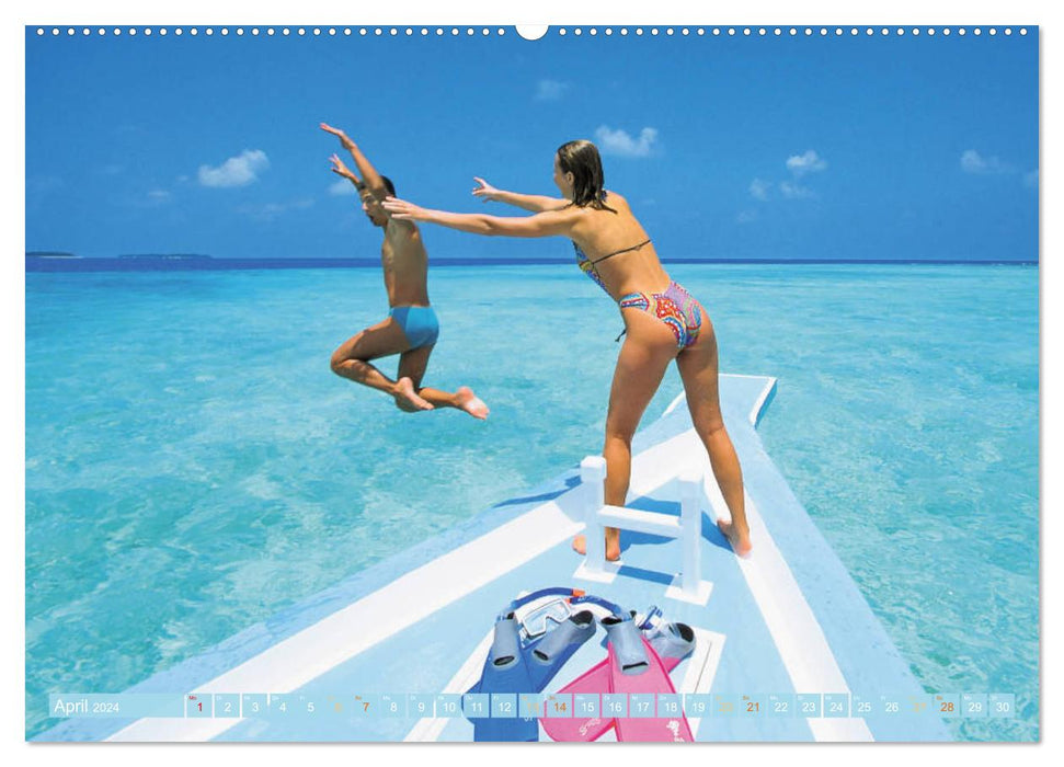 Reif für die Insel: Fernweh & Traumziele (CALVENDO Premium Wandkalender 2024)