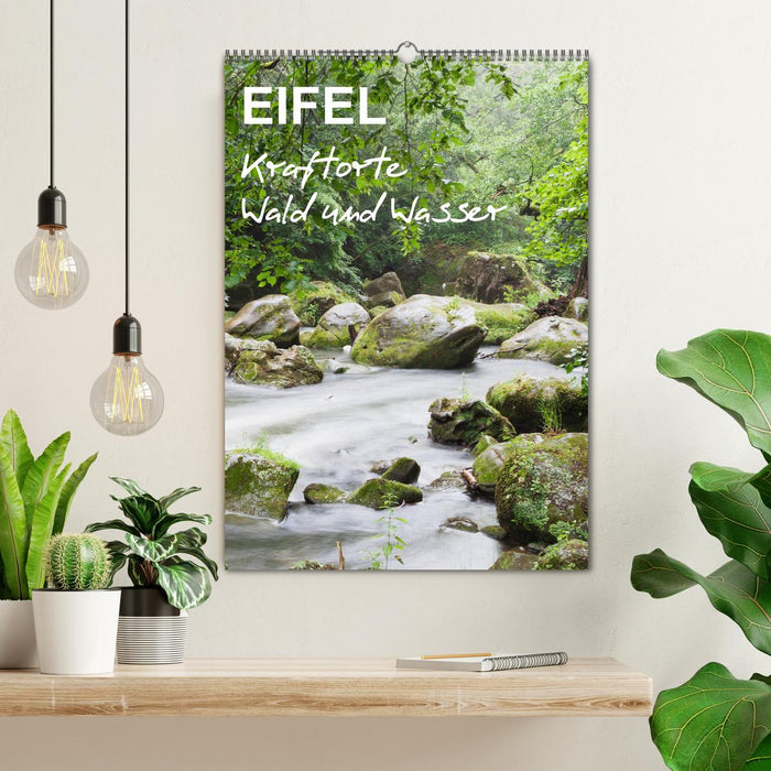 EIFEL - Les lieux de pouvoir de la forêt et de l'eau (Calendrier mural CALVENDO 2024) 