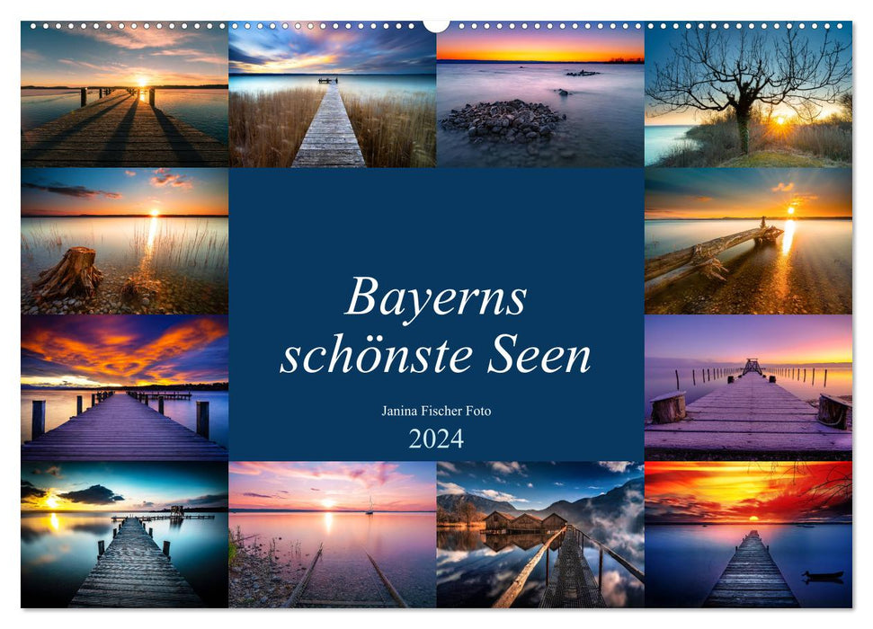 Schöne Seen in Bayern (CALVENDO Wandkalender 2024)