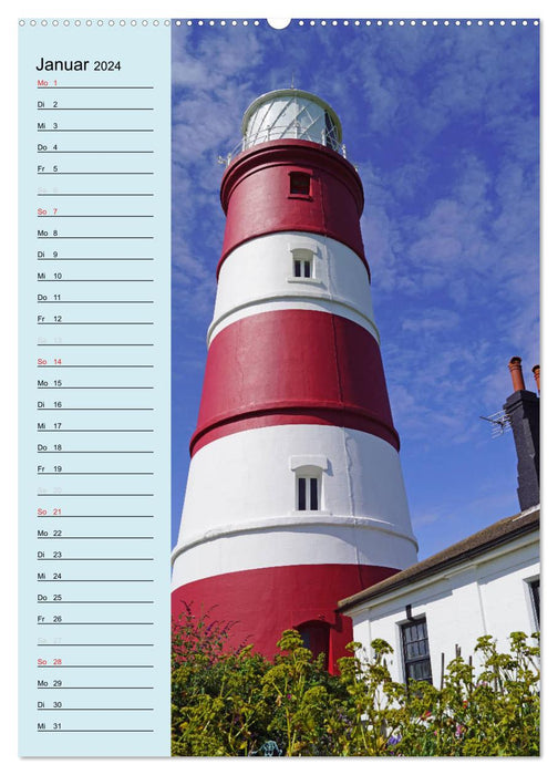 Phares - Calendrier d'anniversaire (Calvendo Premium Wall Calendar 2024) 