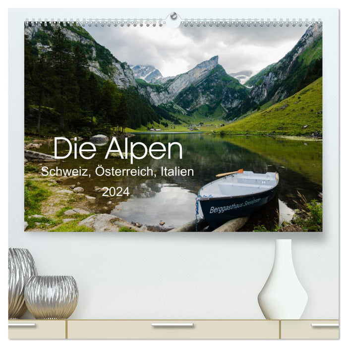 Alpes (Suisse, Autriche, Italie) (Calvendo Premium Wall Calendar 2024) 