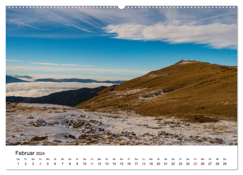 Alpes (Suisse, Autriche, Italie) (Calvendo Premium Wall Calendar 2024) 