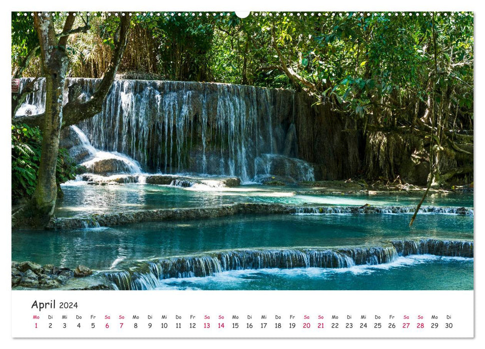 Laos - Im Herzen Indochinas (CALVENDO Premium Wandkalender 2024)