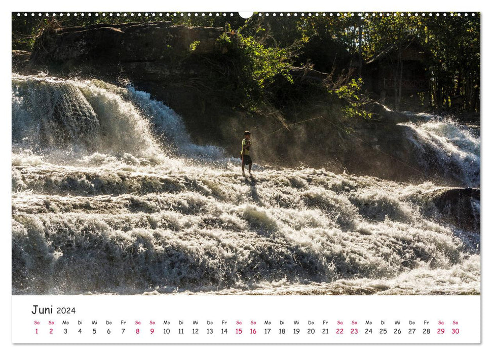 Laos - Au coeur de l'Indochine (Calendrier mural CALVENDO Premium 2024) 