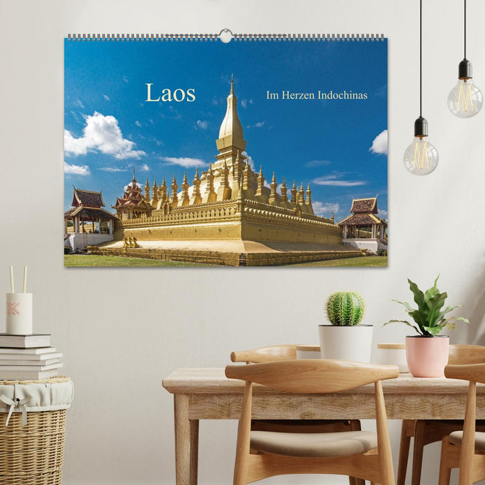 Laos - Im Herzen Indochinas (CALVENDO Wandkalender 2024)