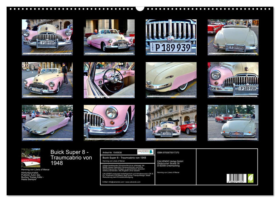 BUICK SUPER EIGHT - Traumcabrio von 1948 (CALVENDO Wandkalender 2024)