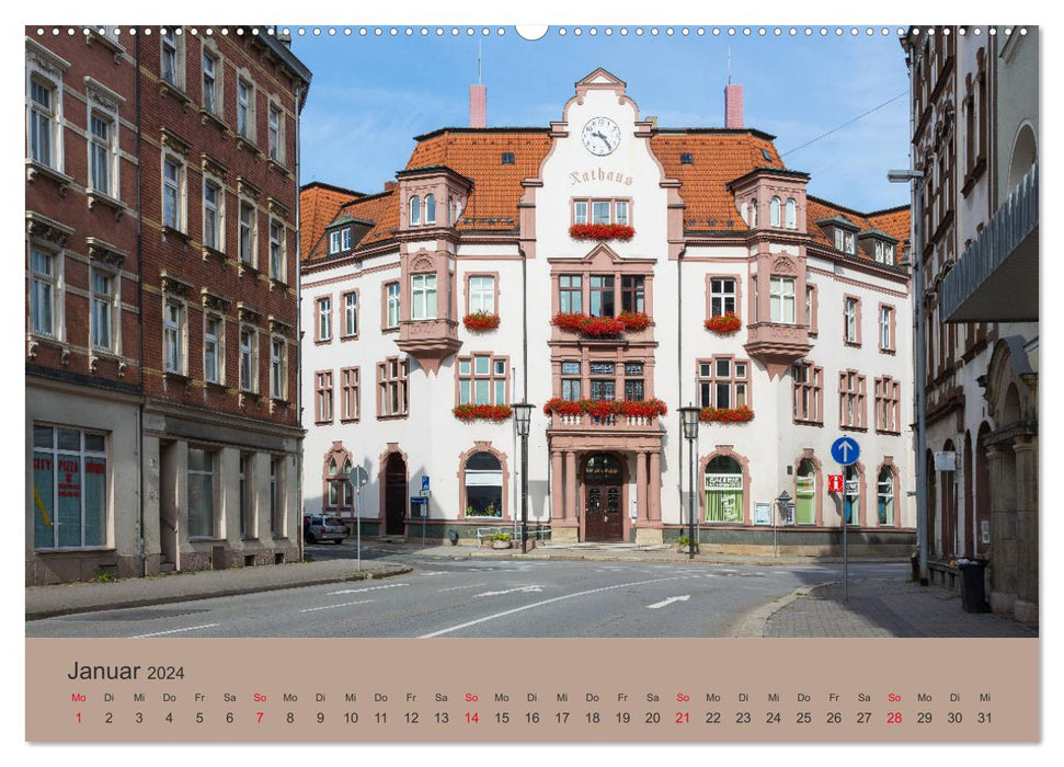 Aue im Erzgebirge (CALVENDO Wandkalender 2024)