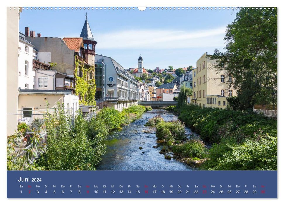 Aue im Erzgebirge (CALVENDO Wandkalender 2024)