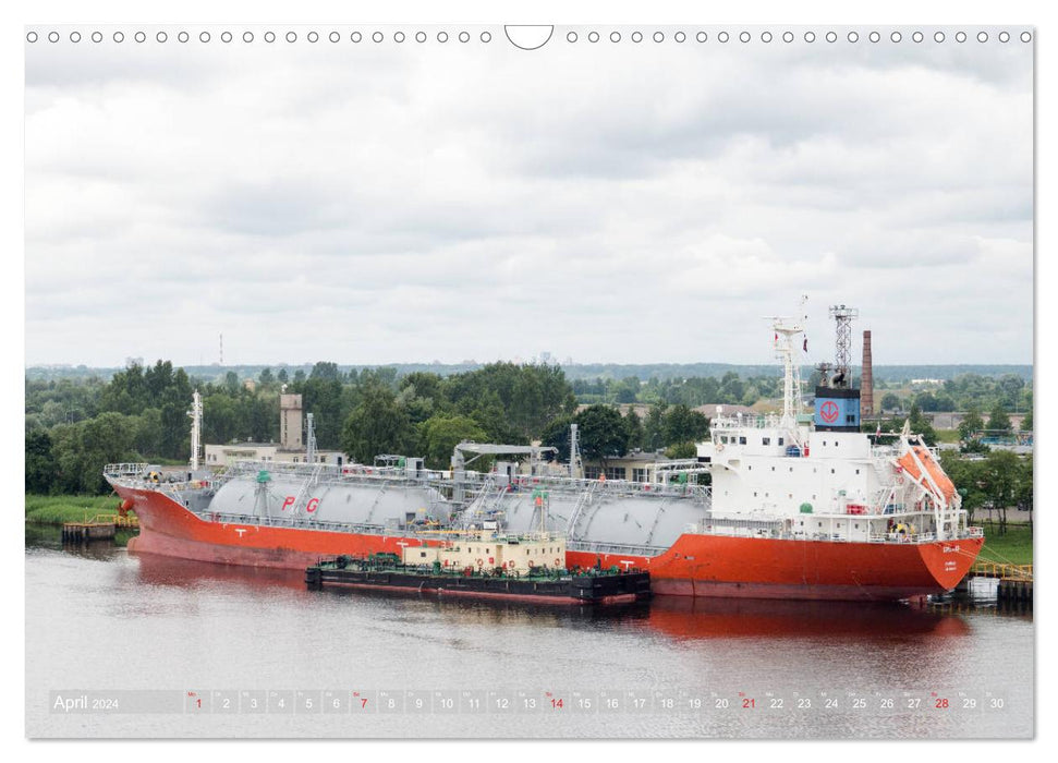 Container - Tanker - Kreuzfahrt - Schiffe (CALVENDO Wandkalender 2024)