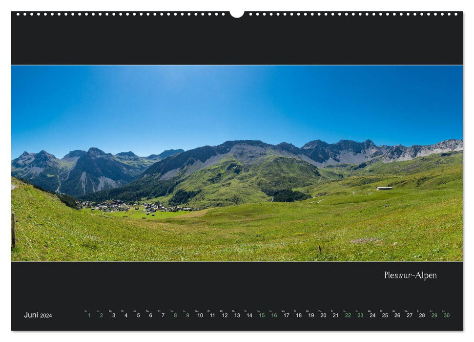 Arosa Panorama (CALVENDO Premium Wandkalender 2024)