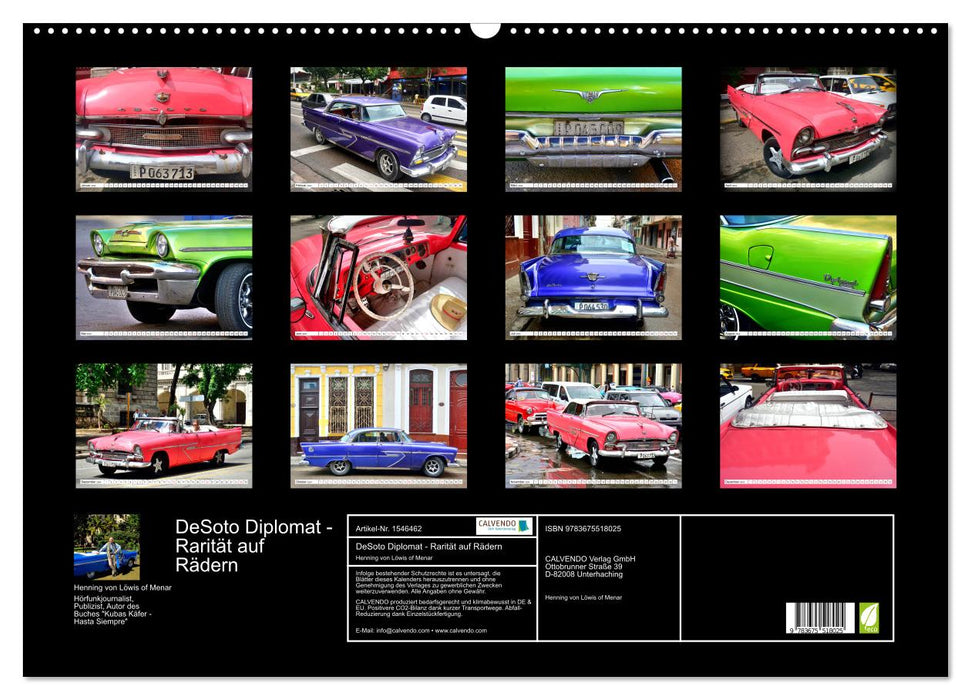 DeSoto Diplomat - Rarität auf Rädern (CALVENDO Wandkalender 2024)