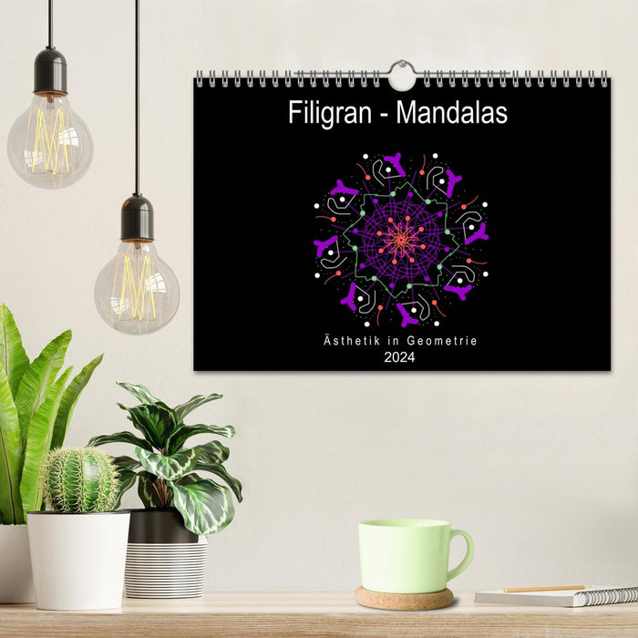 Filigree - Mandalas (CALVENDO wall calendar 2024) 
