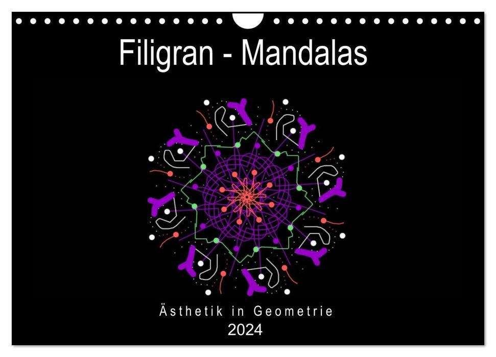 Filigree - Mandalas (CALVENDO wall calendar 2024) 