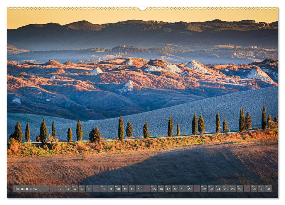 Impressionen toskanischer Landschaften (CALVENDO Wandkalender 2024)