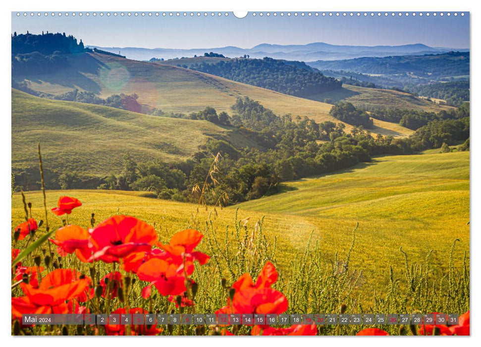 Impressionen toskanischer Landschaften (CALVENDO Wandkalender 2024)