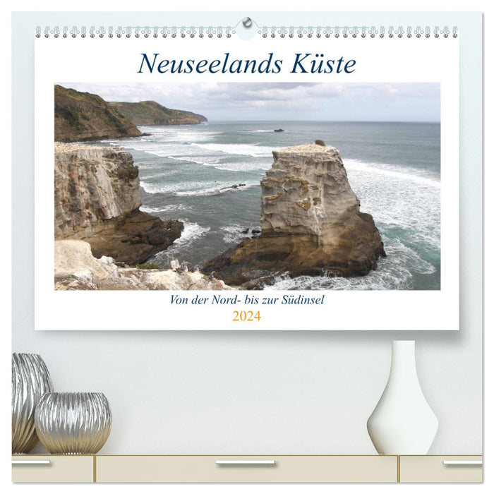 Neuseelands Küste (CALVENDO Premium Wandkalender 2024)