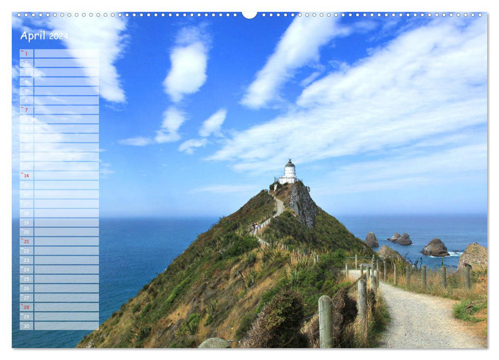 New Zealand's Coast (CALVENDO Premium Wall Calendar 2024) 