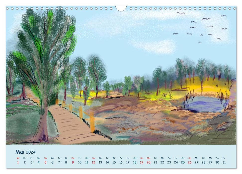 Schlenkerbertas Landschaften (CALVENDO Wandkalender 2024)