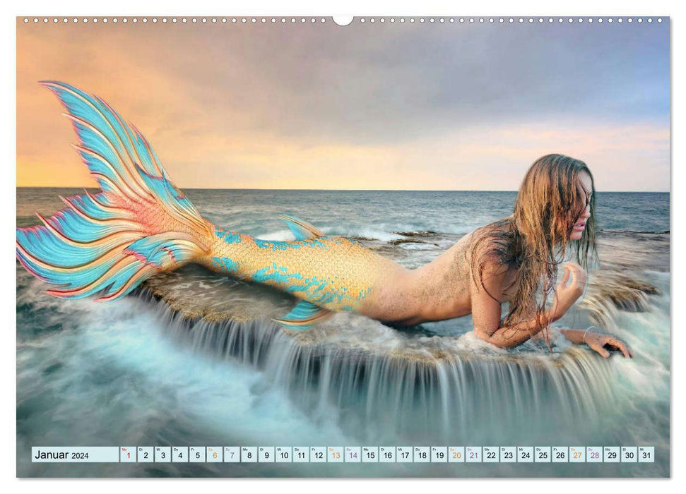 Mermaids - fantasy beauties (CALVENDO wall calendar 2024) 