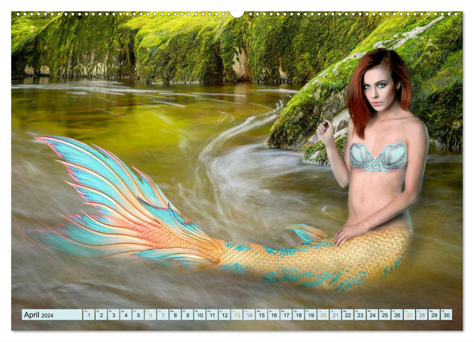 Mermaids - fantasy beauties (CALVENDO wall calendar 2024) 