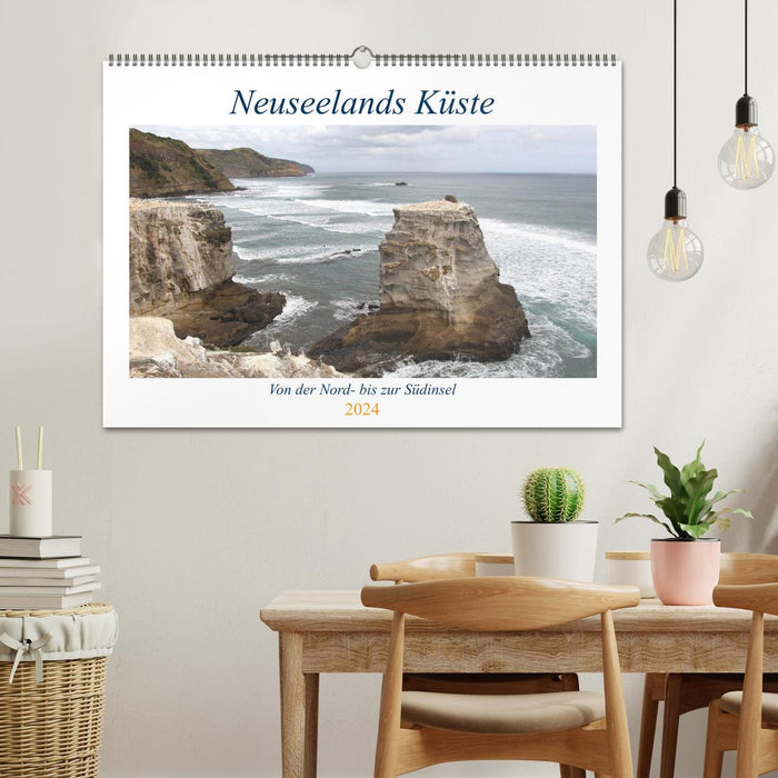 New Zealand's coast (CALVENDO wall calendar 2024) 