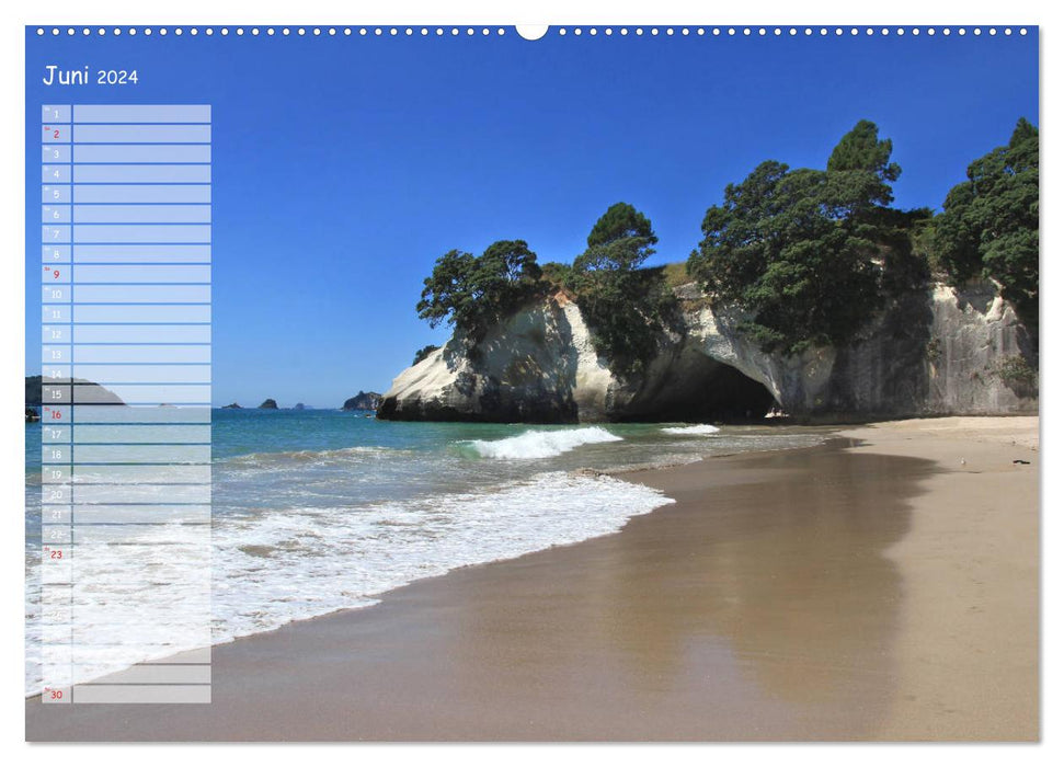 New Zealand's coast (CALVENDO wall calendar 2024) 