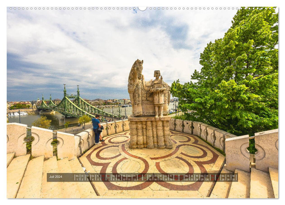 Budapest - The city on the Danube (CALVENDO Premium Wall Calendar 2024) 
