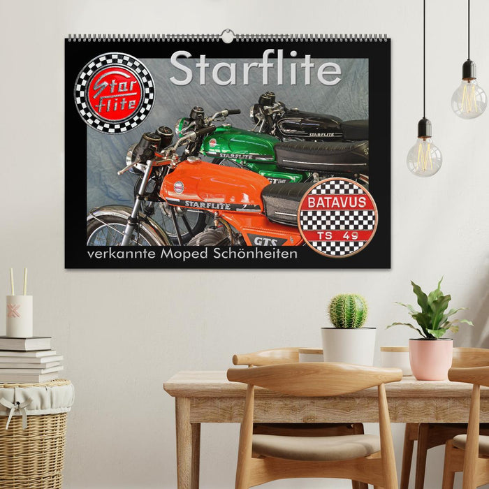 Starflite verkannte Moped Schönheiten (CALVENDO Wandkalender 2024)