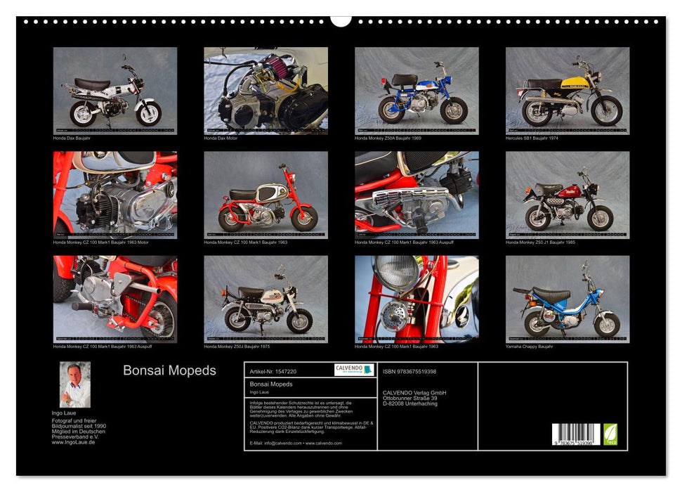 Bonsai Mopeds (CALVENDO Wandkalender 2024)