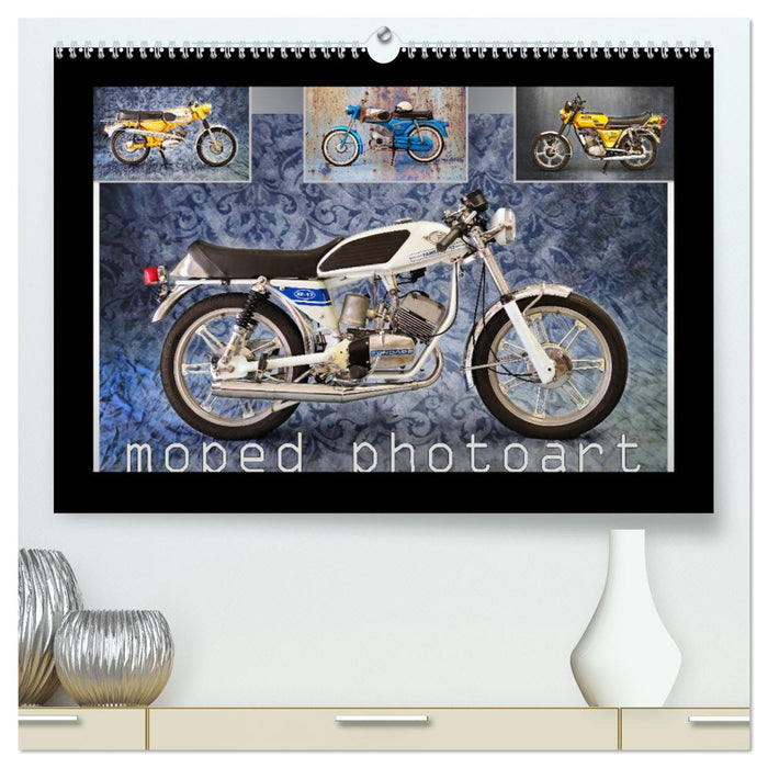 photoart cyclomoteur (Calendrier mural CALVENDO Premium 2024) 