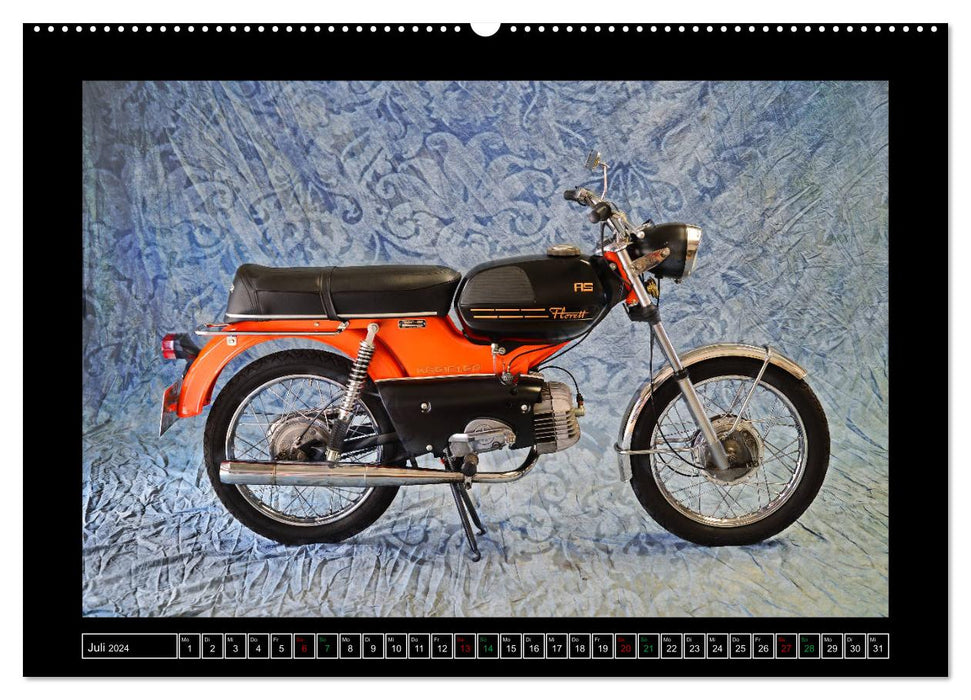 moped photoart (CALVENDO Premium Wall Calendar 2024) 