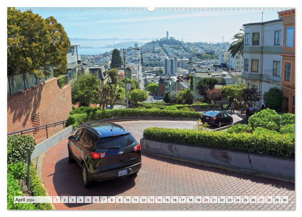 San Francisco - City on the Bay (CALVENDO Wandkalender 2024)