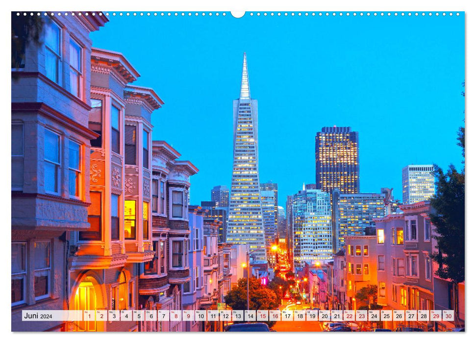 San Francisco - City on the Bay (CALVENDO Wandkalender 2024)