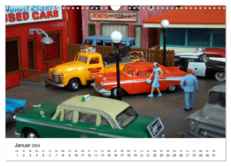 USA model cars (CALVENDO wall calendar 2024) 