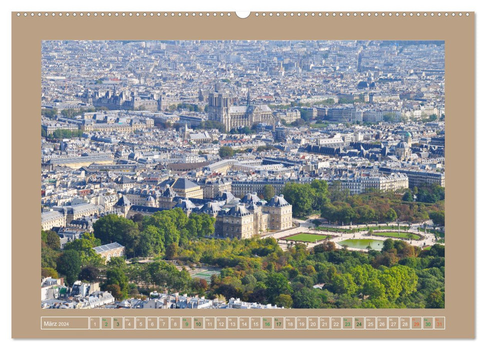 Erlebe mit mir die Dächer von Paris (CALVENDO Premium Wandkalender 2024)