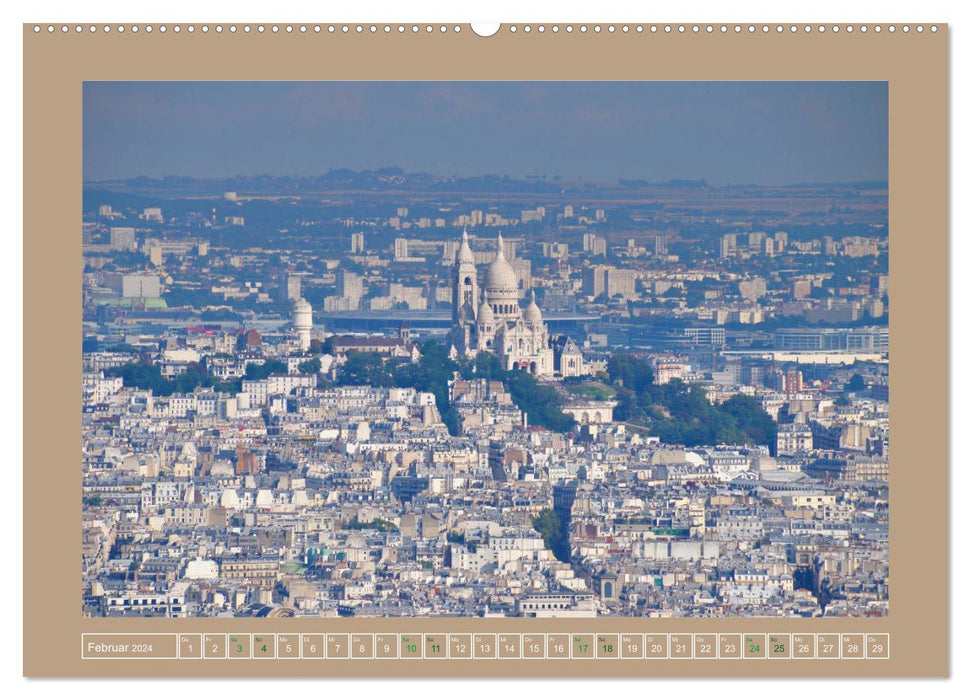 Erlebe mit mir die Dächer von Paris (CALVENDO Wandkalender 2024)