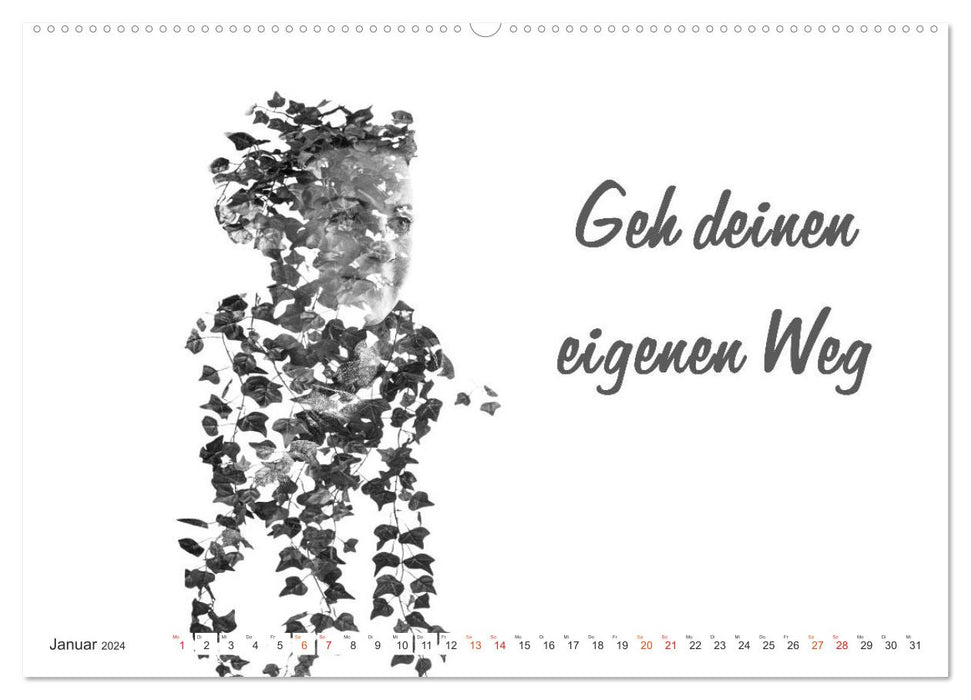 Positive Wünsche für Dich und Dein Leben (CALVENDO Wandkalender 2024)