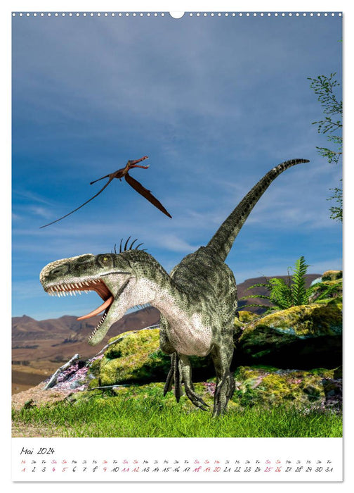 Dinosaurier aus der Vergangenheit (CALVENDO Premium Wandkalender 2024)