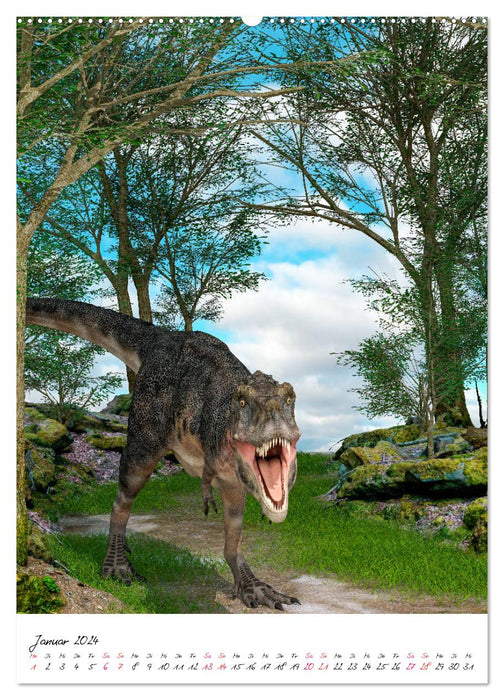 Dinosaurier aus der Vergangenheit (CALVENDO Wandkalender 2024)