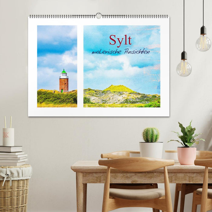 Sylt - malerische Ansichten (CALVENDO Wandkalender 2024)