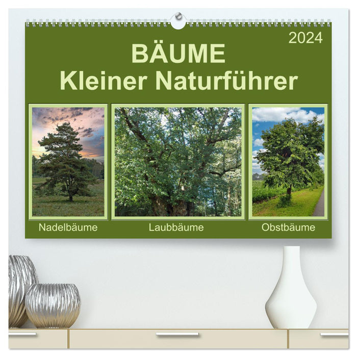 Bäume Kleiner Naturführer (CALVENDO Premium Wandkalender 2024)